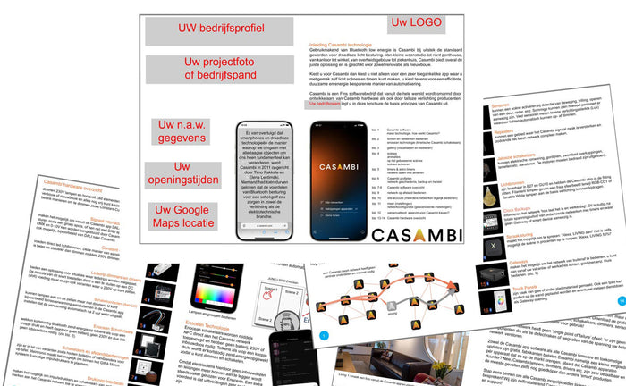 Casambi gepersonaliseerde brochure