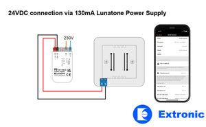 Extronic-AD46-with-Lunatone-power-supply-24VDC