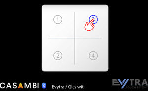 Evytra-glass-touch-switch-Casambi-λευκό-Fa1