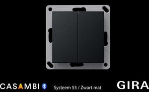 GIRA-Systeem-55-Zwart-mat-dubbele-wip-Ea3